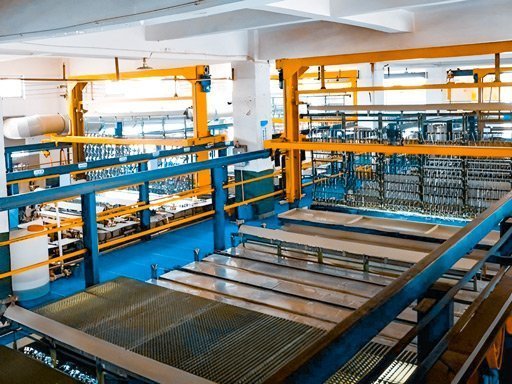 Instalación industrial para acabados de superficies