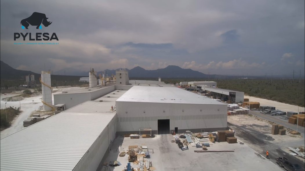 Panorámica de la planta y la ampliación industrial terminada.
